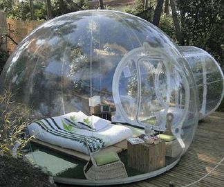 एकल सुरंग बुलबुला आउटवेल Inflatable तम्बू कैम्पिंग परिवार Stargazing