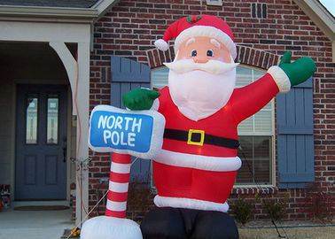 महोत्सव के लिए कस्टम मेड Inflatable विज्ञापन उत्पाद Inflatable क्रिसमस सांता