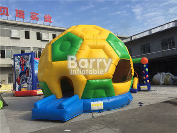 वाणिज्यिक Inflatable फुटबॉल बाउंसर, पीवीसी तिरपाल फुटबॉल उछाल उछाल हाउस